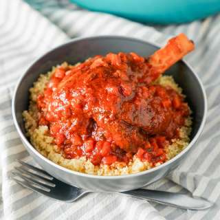 Braised lamb shanks