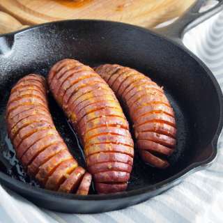 Hasselback sweet potatoes