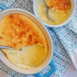 Lemon pudding cake (lemon delicious)