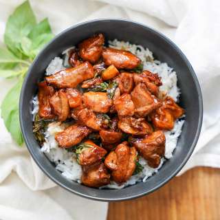 Taiwanese three cup chicken