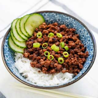Taiwanese minced pork rice