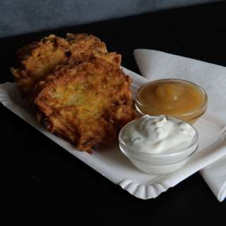 German Christmas Market Potato Pancakes