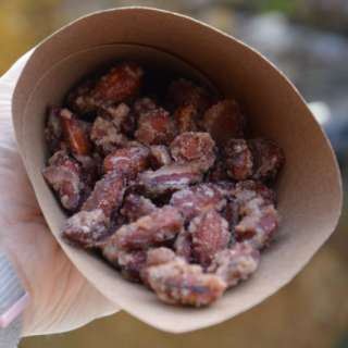 Crispy candied almonds from the German Christmas Market