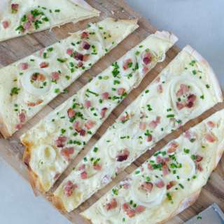 Traditional German Flammkuchen