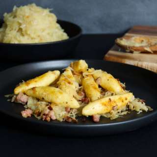 Traditional Swabian Potato Dumplings Schupfnudeln