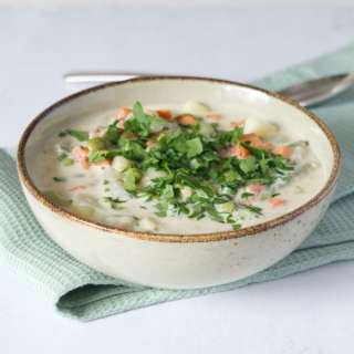 Traditional German Vegetable Soup Schnüch from Nordern Germany