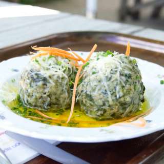 Traditional Spinatknödel - Traditional Austrian Spinach Dumplings