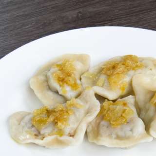 Polish dumplings with meat