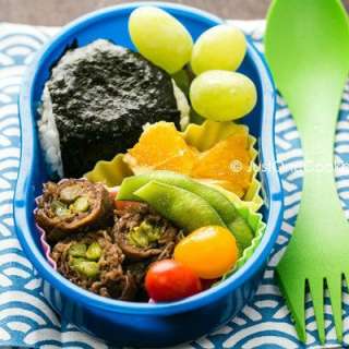 Asparagus Beef Roll Bento