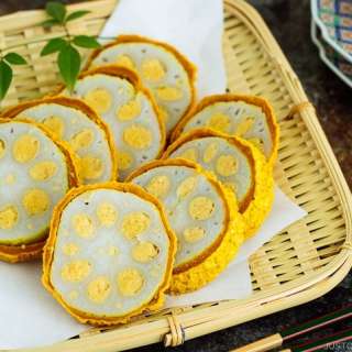 Karashi Renkon (Lotus Root with Japanese Mustard)