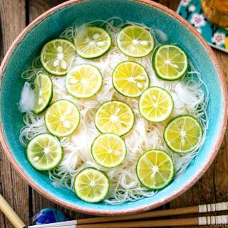 Cold Somen Noodles with Sudachi Lime