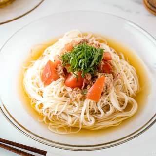 Cold Tuna and Tomato Somen