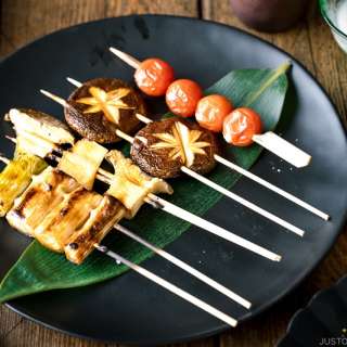 Yakitori-Style Grilled Vegetable (Homemade Yakitori Sauce)