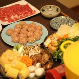 Taiwanese Hot Pot with Homemade Meatballs