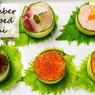 Cucumber Wrapped Sushi