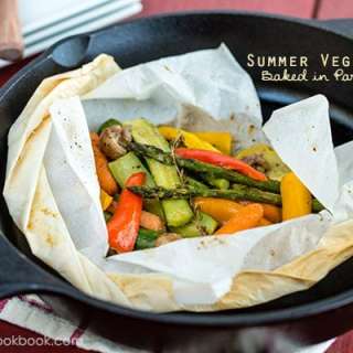 Summer Vegetables Baked in Parchment Paper