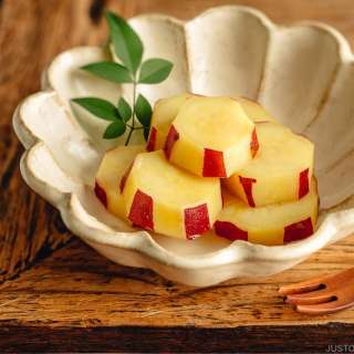 Simmered Sweet Potatoes with Lemon