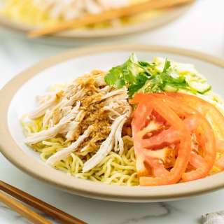 Hiyashi Chuka with Sesame Miso Sauce