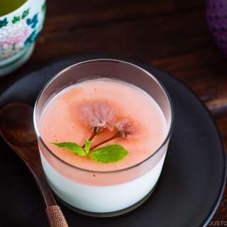 Cherry Blossom Milk Pudding