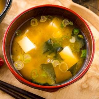 Homemade Miso Soup with Tofu