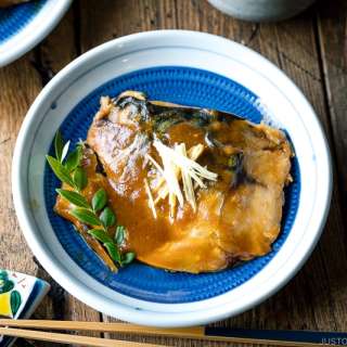 Saba Misoni (Mackerel Simmered in Miso)