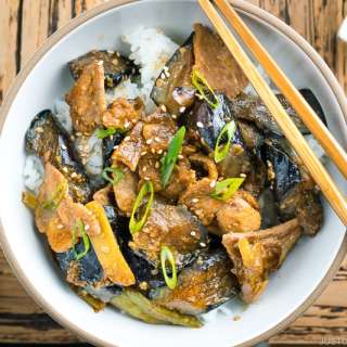 Miso Pork and Eggplant Stir Fry
