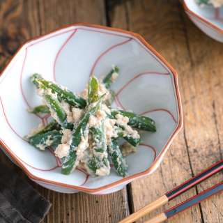 Green Bean Shiraae (Mashed Tofu Salad)