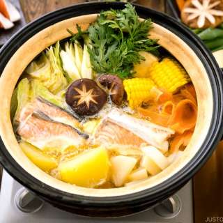 Hokkaido Salmon Hot Pot (Ishikari Nabe)