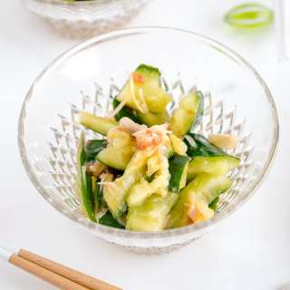 Smashed Cucumber Salad with Ume Dressing