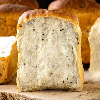 Black Sesame Milk Bread (Shokupan)