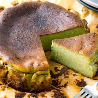 Matcha Basque Burnt Cheesecake