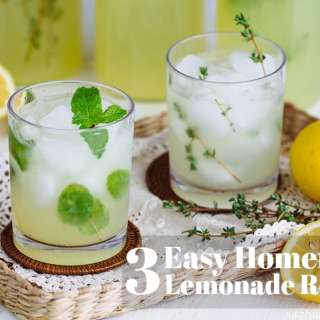 Homemade Lemonade (Classic, Thyme, and Mint)