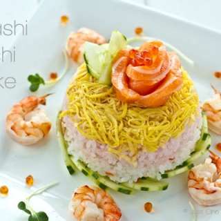 Chirashi Sushi Cake and Temari Sushi