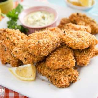 Crispy Baked Salmon Nuggets
