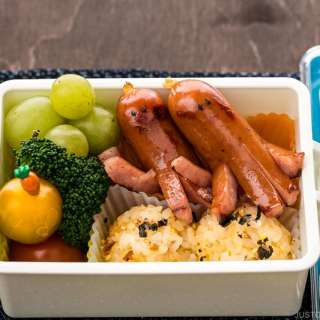 Cute Octopus Sausage Bento