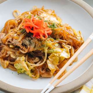 Yakisoba with Malony Glass Noodles