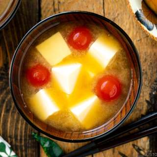 Tomato and Tofu Miso Soup