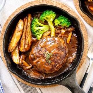 Japanese Stewed Hamburger Steak (Nikomi Hambagu)