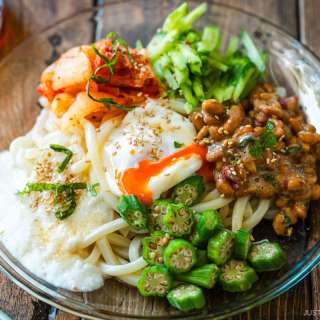 Cold Natto Udon