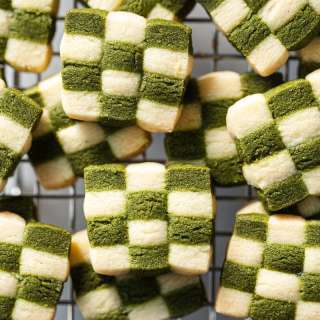 Matcha Checkerboard Cookies