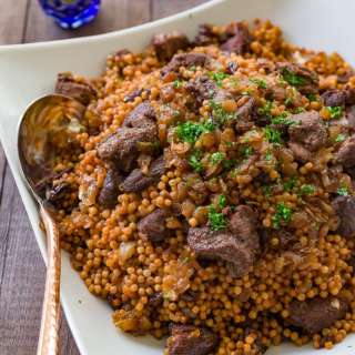 Braised Lamb with Israeli Couscous