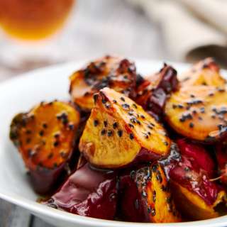 Glazed Japanese Sweet Potatoes (Daigaku Imo)