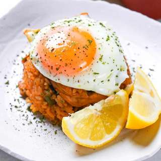 Japanese Ketchup Fried Rice for Adults (Chicken Rice)