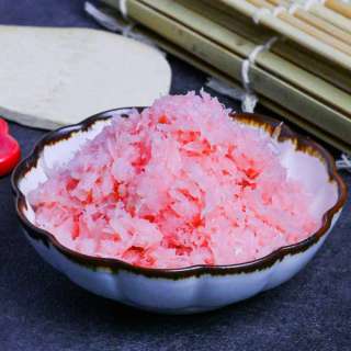 Homemade Sakura Denbu (Fluffy Pink Fish Flakes)