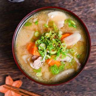 Tonjiru (Butajiru) Japanese Pork Miso Soup