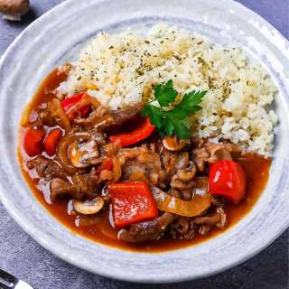 Beef Hayashi Rice (Without Roux Packet)
