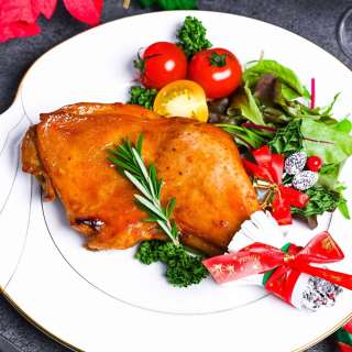 Japanese Christmas Chicken (Soy-Glazed Roasted Chicken Leg Quarters)