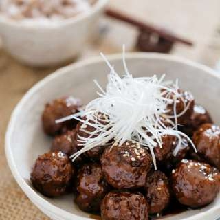 Teriyaki meatballs 照り焼きミートボール