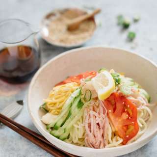 Hiyashi Chuka with Goma(Sesame) dressing 冷やし中華