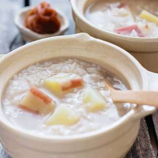 Japanese Rice Porridge with Sweet potato いも茶がゆ